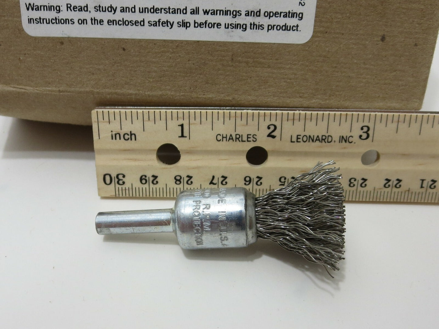 WEILER 10015 1/2 in. Crimped Wire End Brush Stainless Steel .014 SS 10-Pack USA