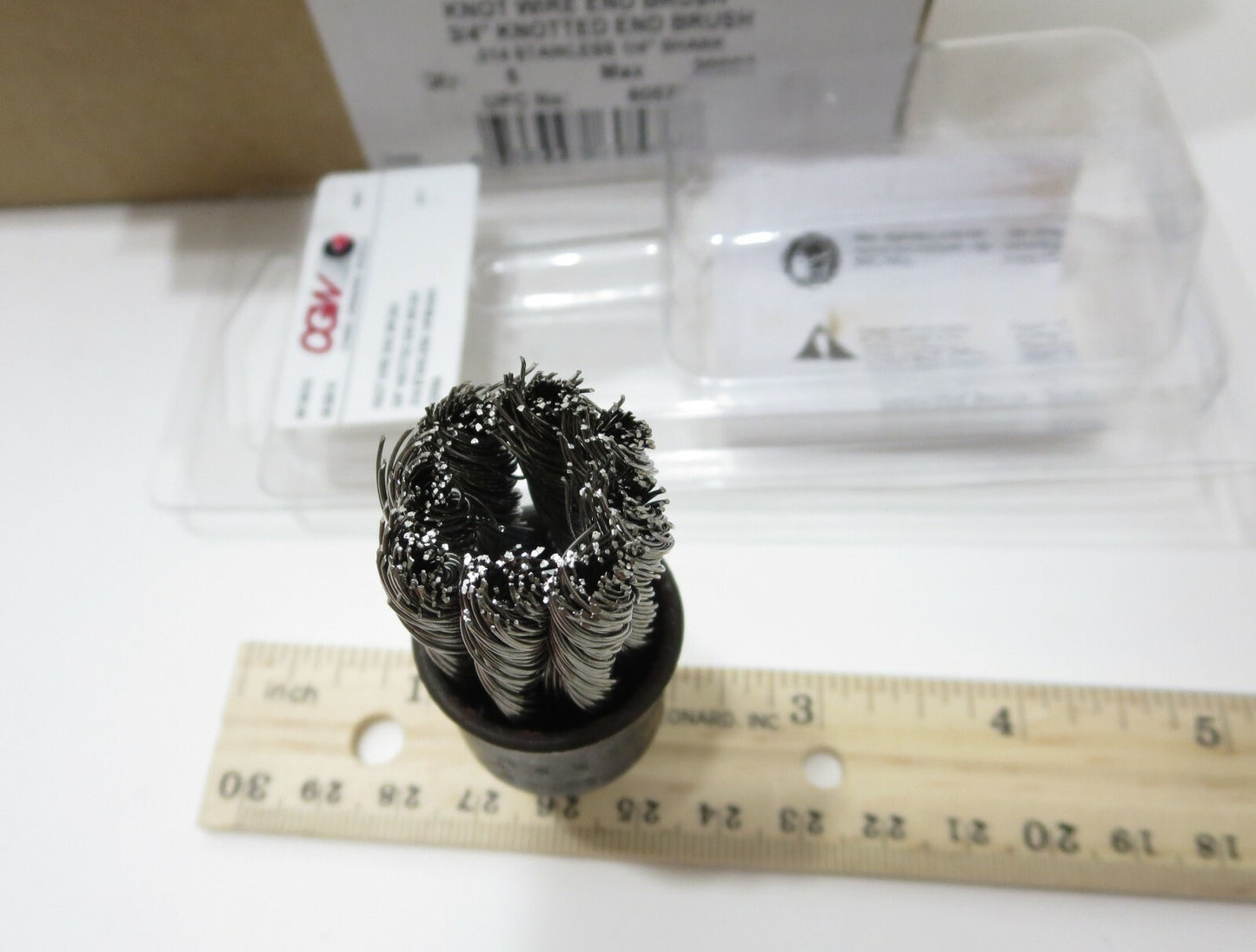 CGW 60577 3/4 KNOTTED END BRUSH .014 STAINLESS 1/4 SHANK BOX OF 5 Camel Grinding