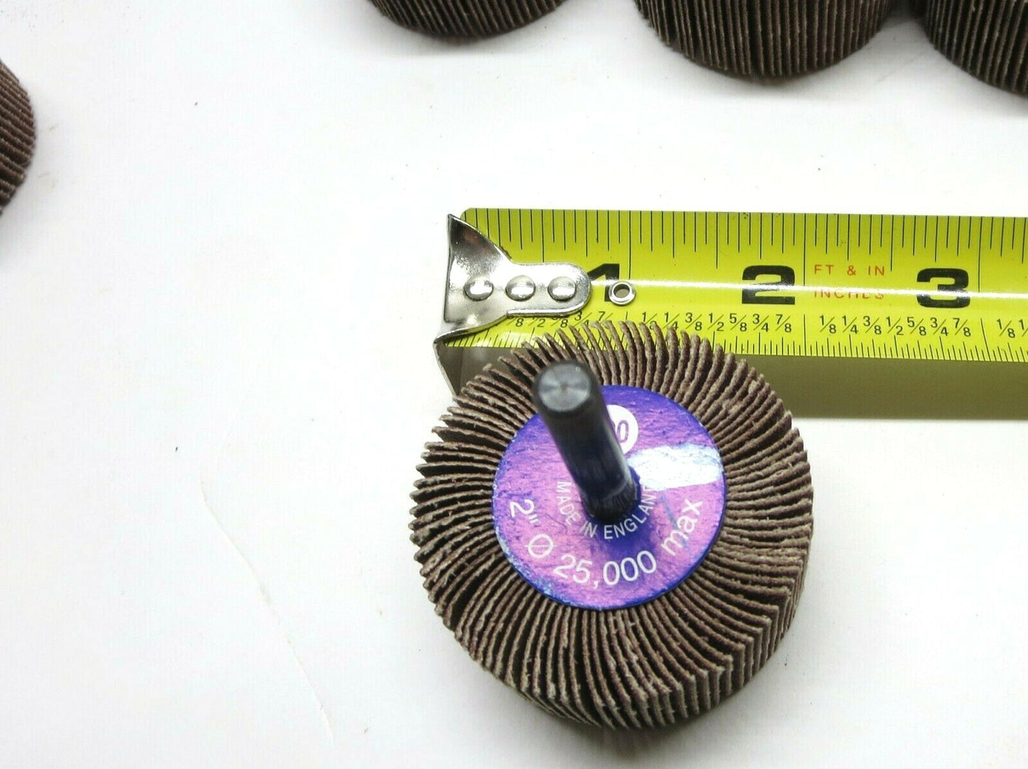 LOT OF 50 ea. 2 x 1 in. Flap Wheels 80 / 120 Grit Garryson G10024 / G10025