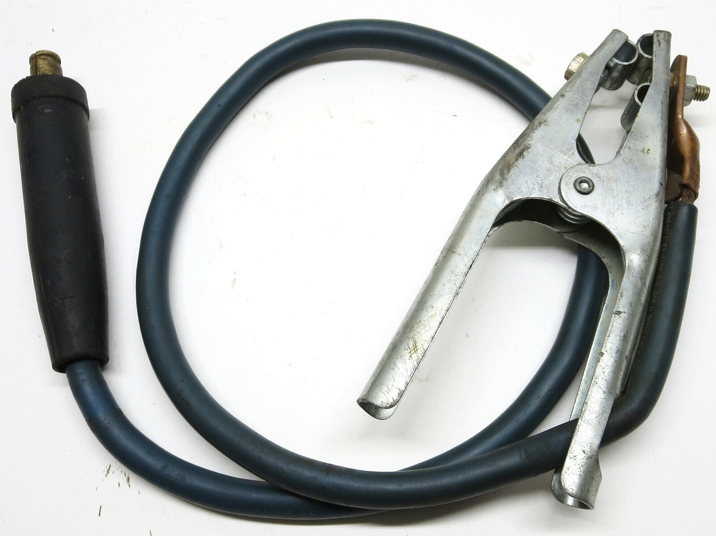 300 Amp 4 ft 2/0 Techniweld Welding Ground Cable Assebly w Connector & Clamp USA