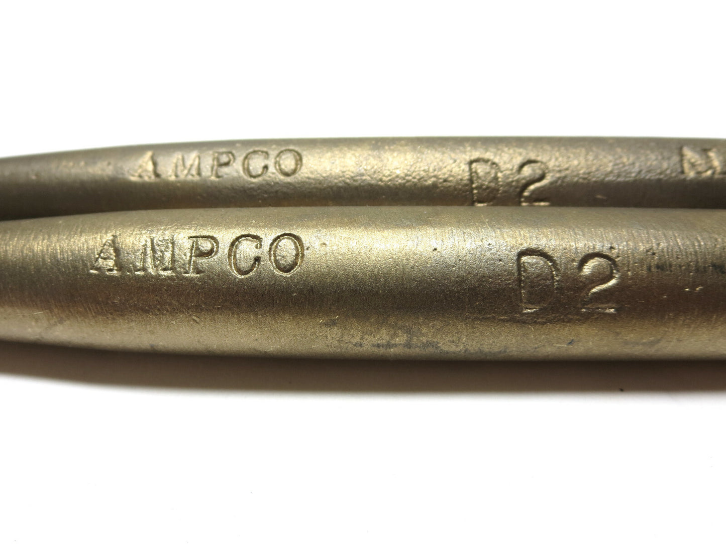 LOT OF (2) Ampco D-2 Drift Pins Barrel Type 5/16 X 8 Nonsparking Made in USA