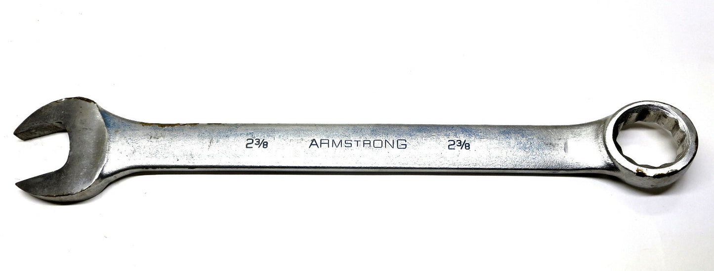 Armstrong 2-3/8 in Combination Wrench 25-276 Long Pattern Satin Made in USA