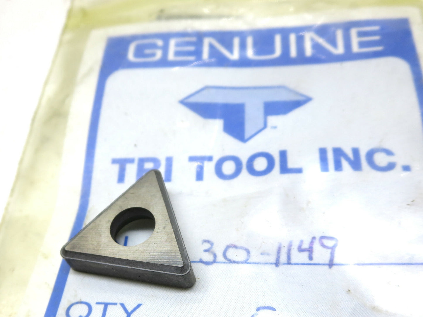 1 ea. TRI TOOL 30-1149 Triangular Insert p/n SM-292 – 2