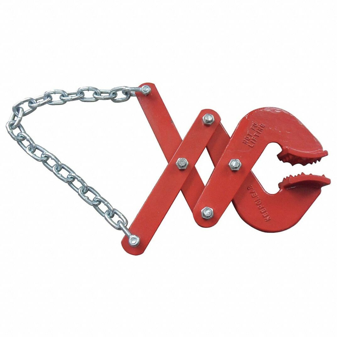 GA Steel Pallet Puller Clamp Double Scissor 3-1/4 Jaw 5,000 LB Model 21XU20