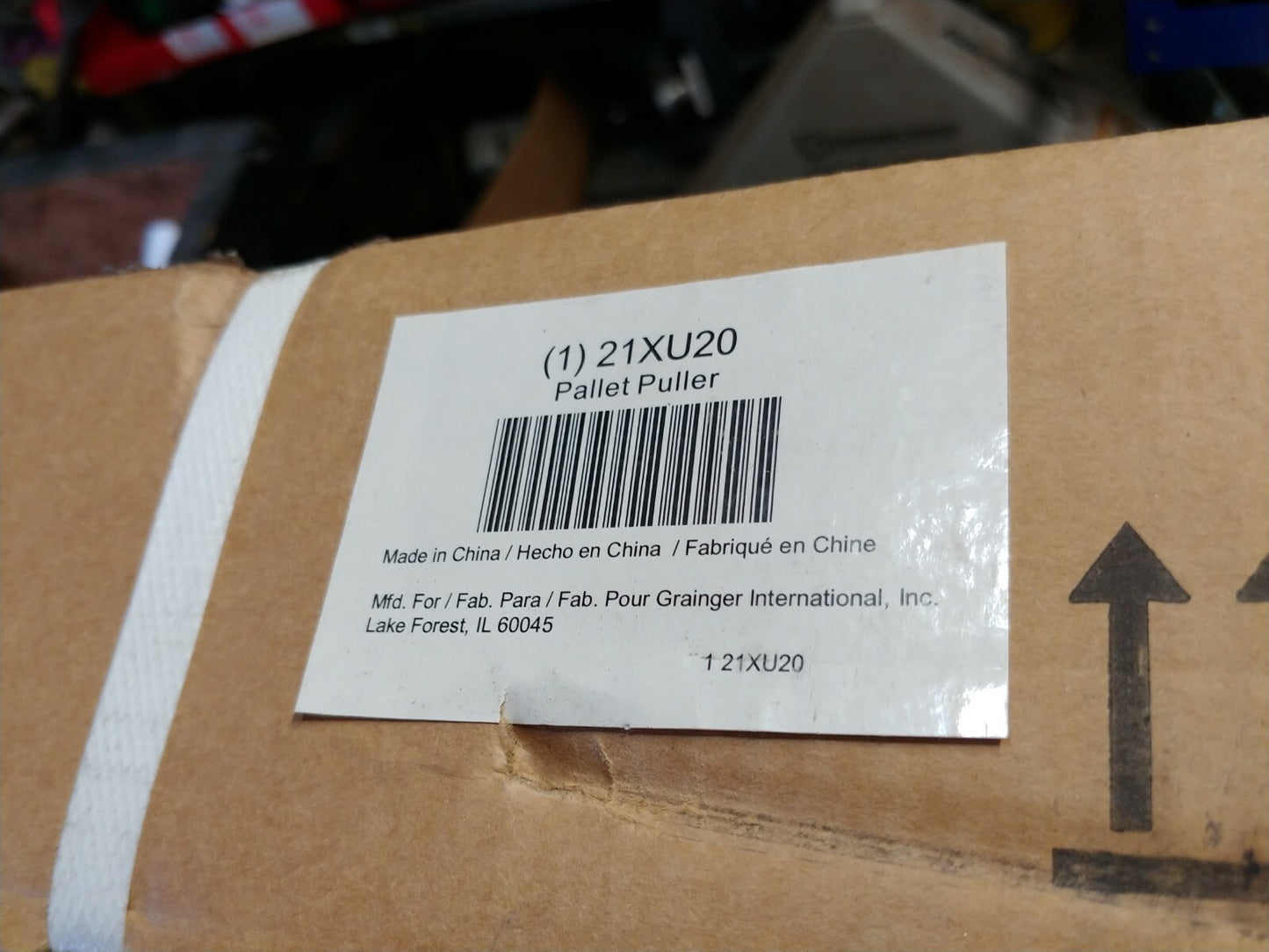 GA Steel Pallet Puller Clamp Double Scissor 3-1/4 Jaw 5,000 LB Model 21XU20