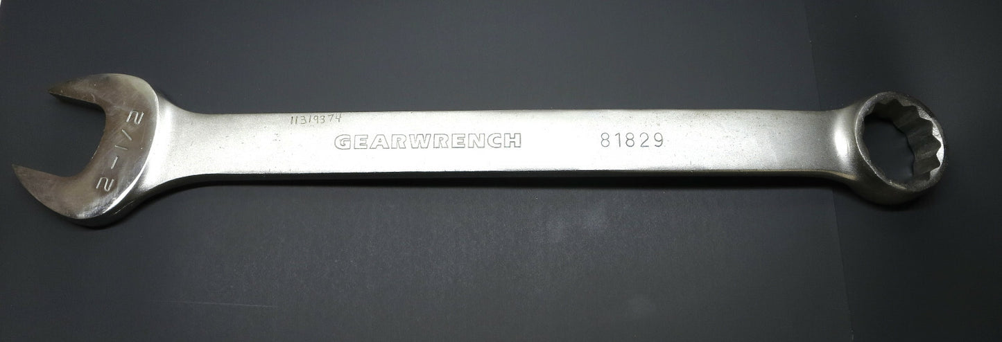 GearWrench 2-1/2" Long Pattern Combination Wrench 81829 Excellent Condition
