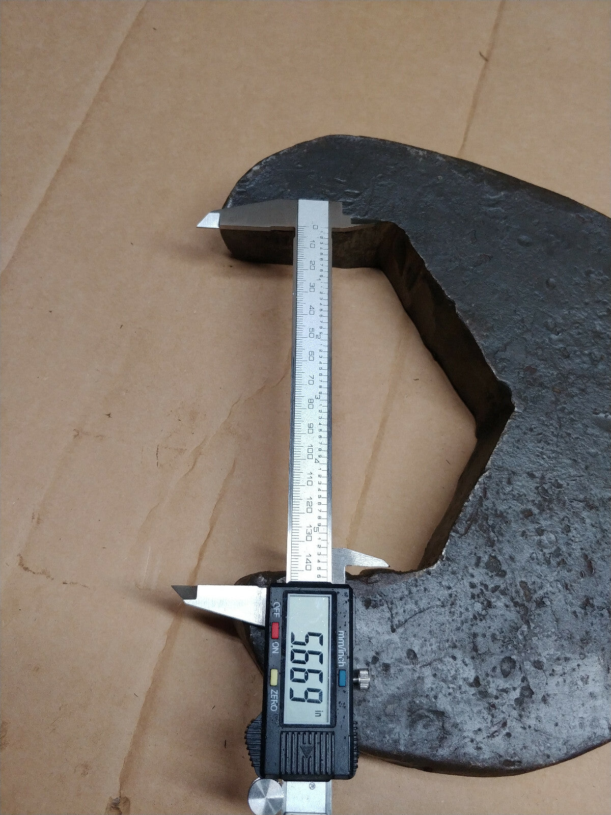 5-5/8 in. Wrench Open End Striking Straight Custom Fabricated - 38 LBS - 5-5/8"
