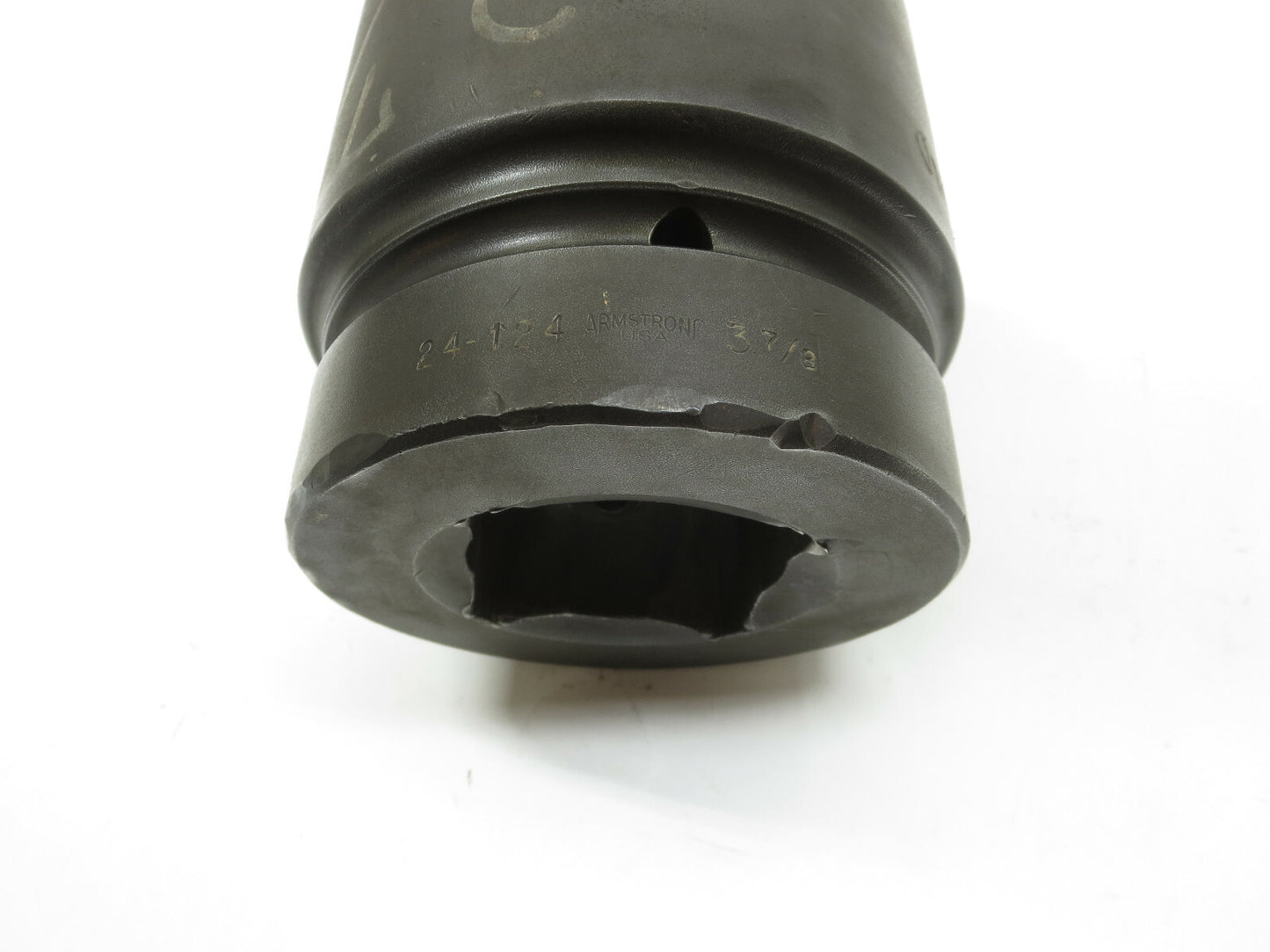 Armstrong 3-7/8" Impact Socket 2-1/2" Drive Model 24-124 6-Point Made in USA