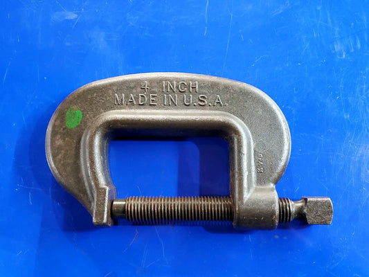 1 EA Wright 90104H Extra Heavy Service Forged C-Clamp 4 in w/ Full Screw USA