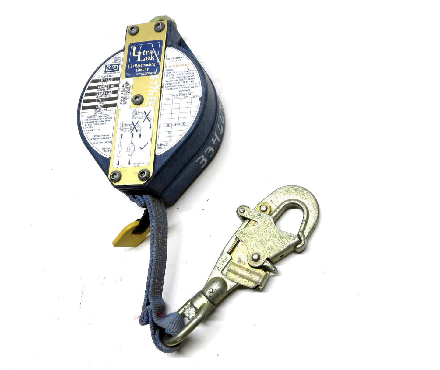 DBI SALA 3103108 Ultra-Lok 11 FT Web SRL AUG/16