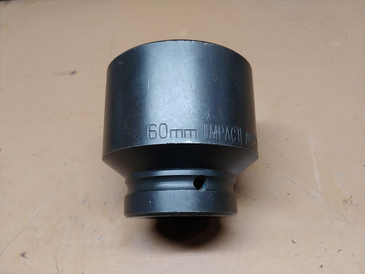 Armstrong 60 mm Impact Socket 49-060 1 in Drive 6 Point Standard Made in USA