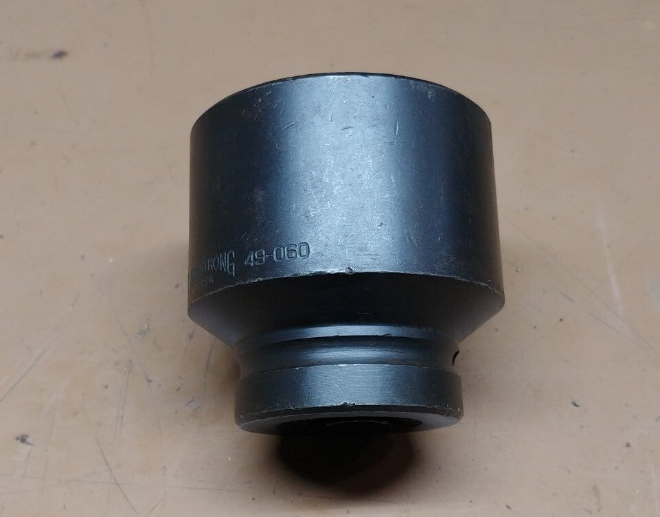 Armstrong 60 mm Impact Socket 49-060 1 in Drive 6 Point Standard Made in USA