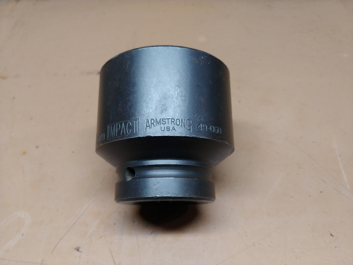Armstrong 60 mm Impact Socket 49-060 1 in Drive 6 Point Standard Made in USA