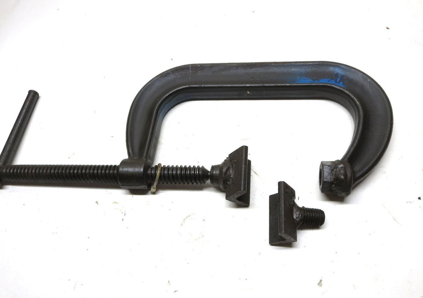 Armstrong 78-406 Angle Jigged C-Clamp 6" X-Deep Throat Pattern USA