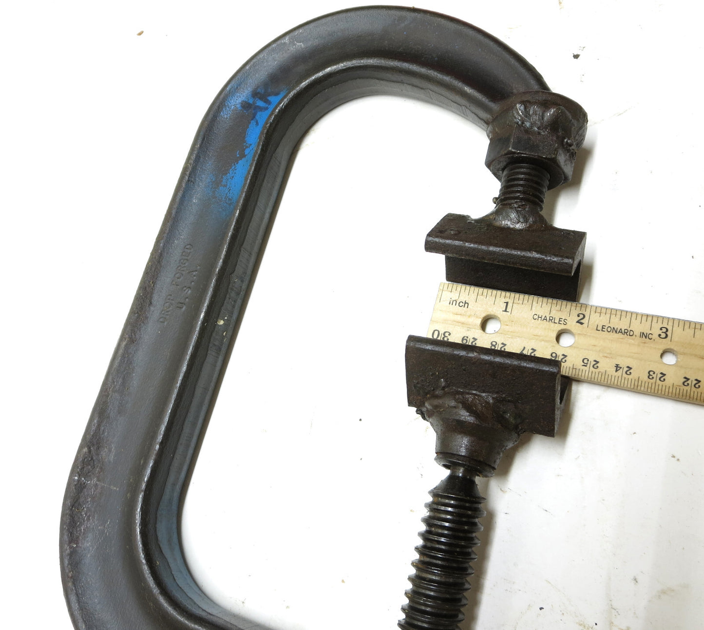 Armstrong 78-406 Angle Jigged C-Clamp 6" X-Deep Throat Pattern USA