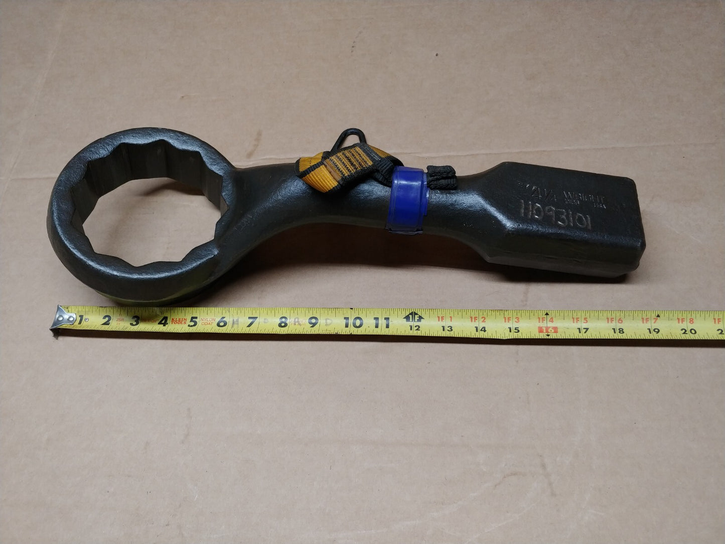 Wright Tool 4-1/4 in. 12 Point Offset Striking Wrench w/ 3M Tool Lanyard - USA