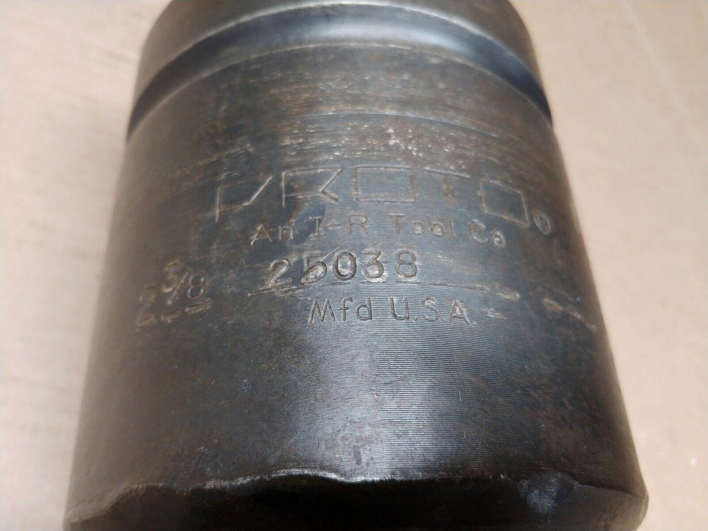 PROTO 2-3/8 Impact Socket Model 25038 2-1/2 Drive 6 Point Made in USA