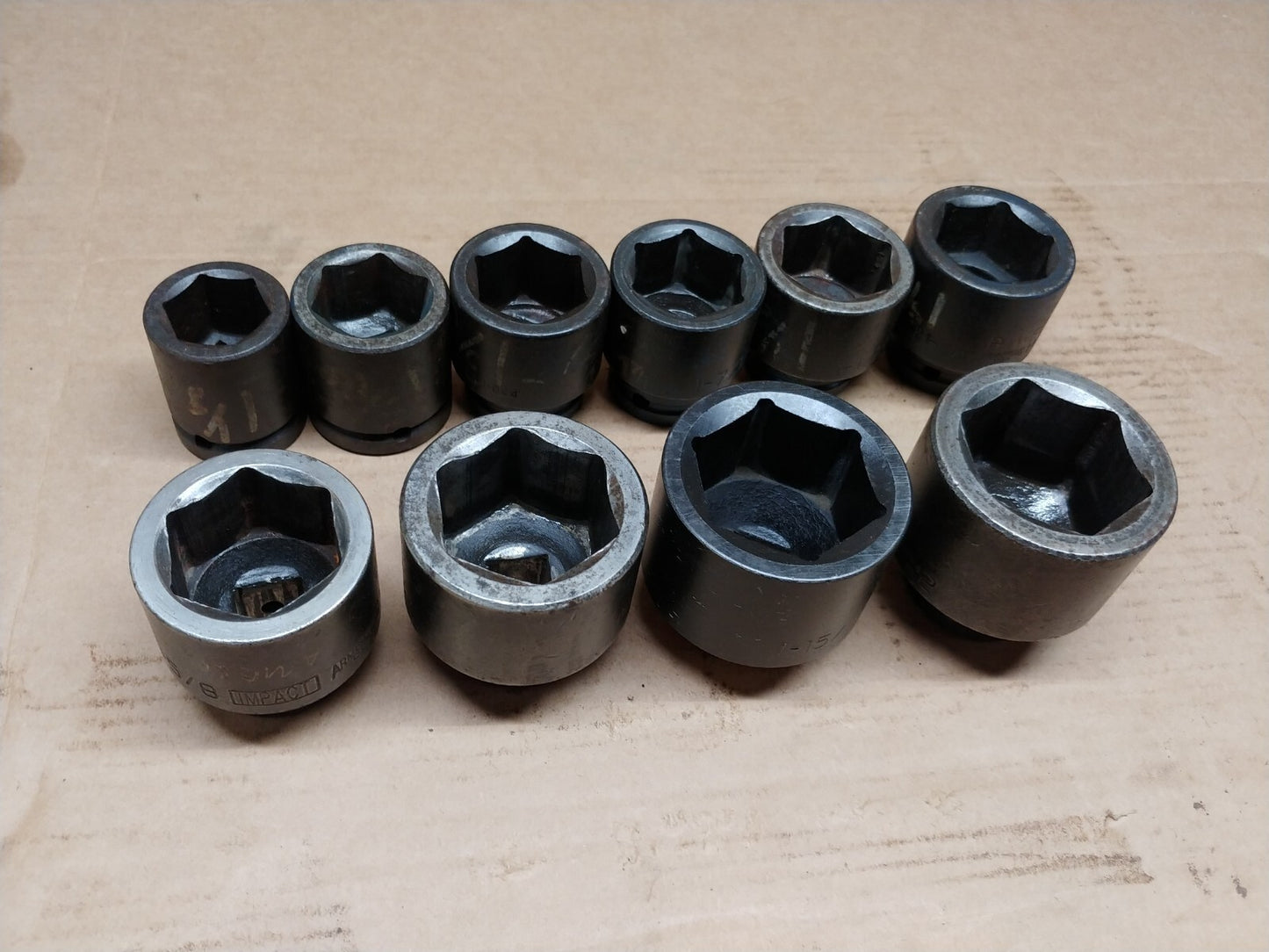 Armstrong & Wright Domestic 3/4 in Drive Impact Socket Set of 10 pcs USA