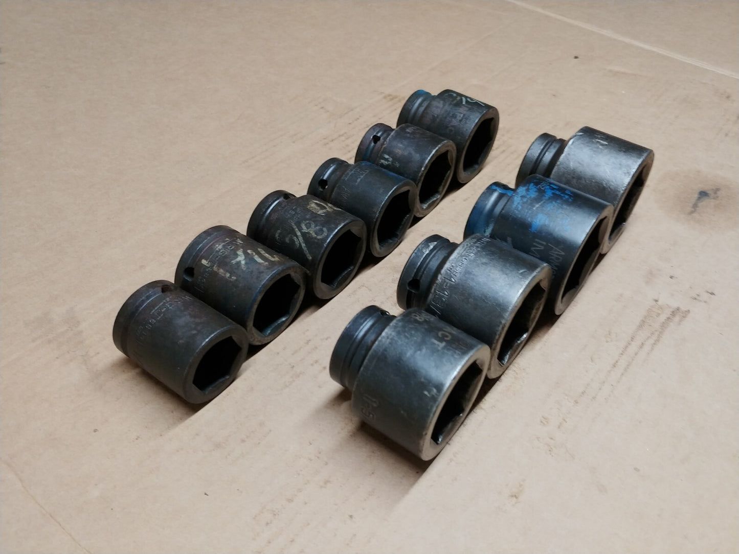 Armstrong & Wright Domestic 3/4 in Drive Impact Socket Set of 10 pcs USA