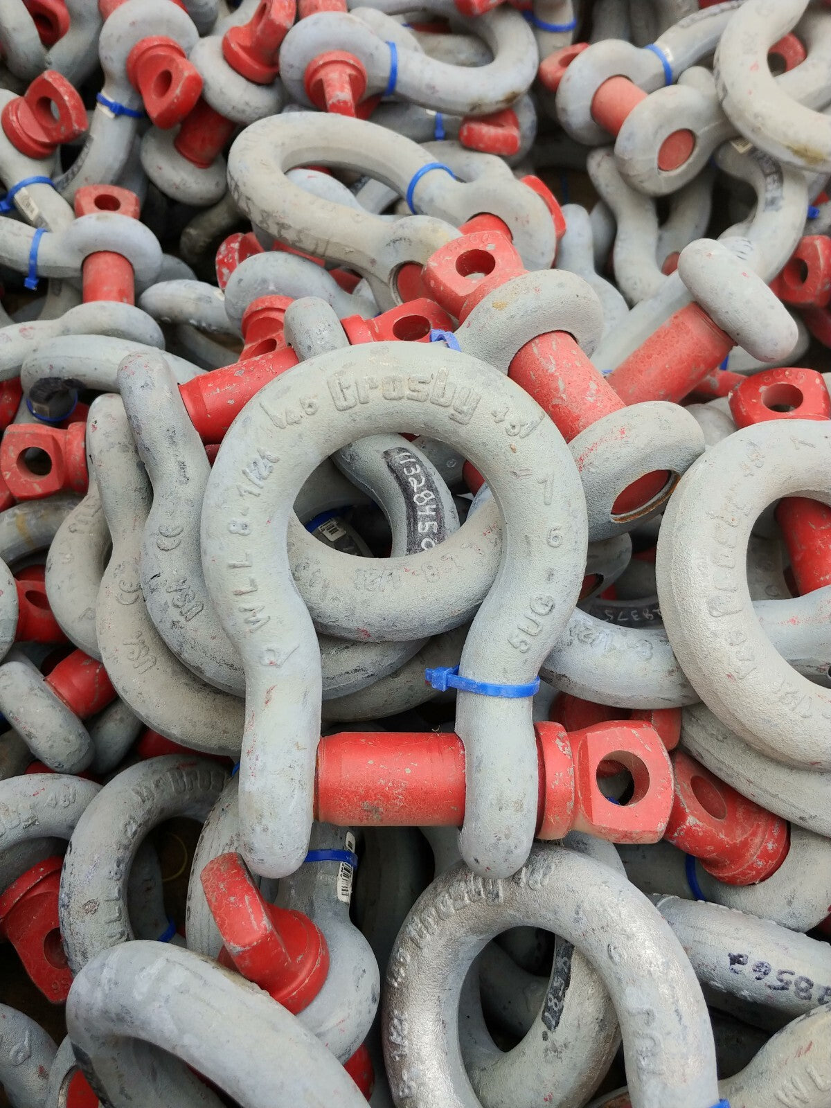 LOT OF 2 New Crosby USA 1" Screw Pin Anchor Shackles 8-1/2 Ton 1018534 G-209