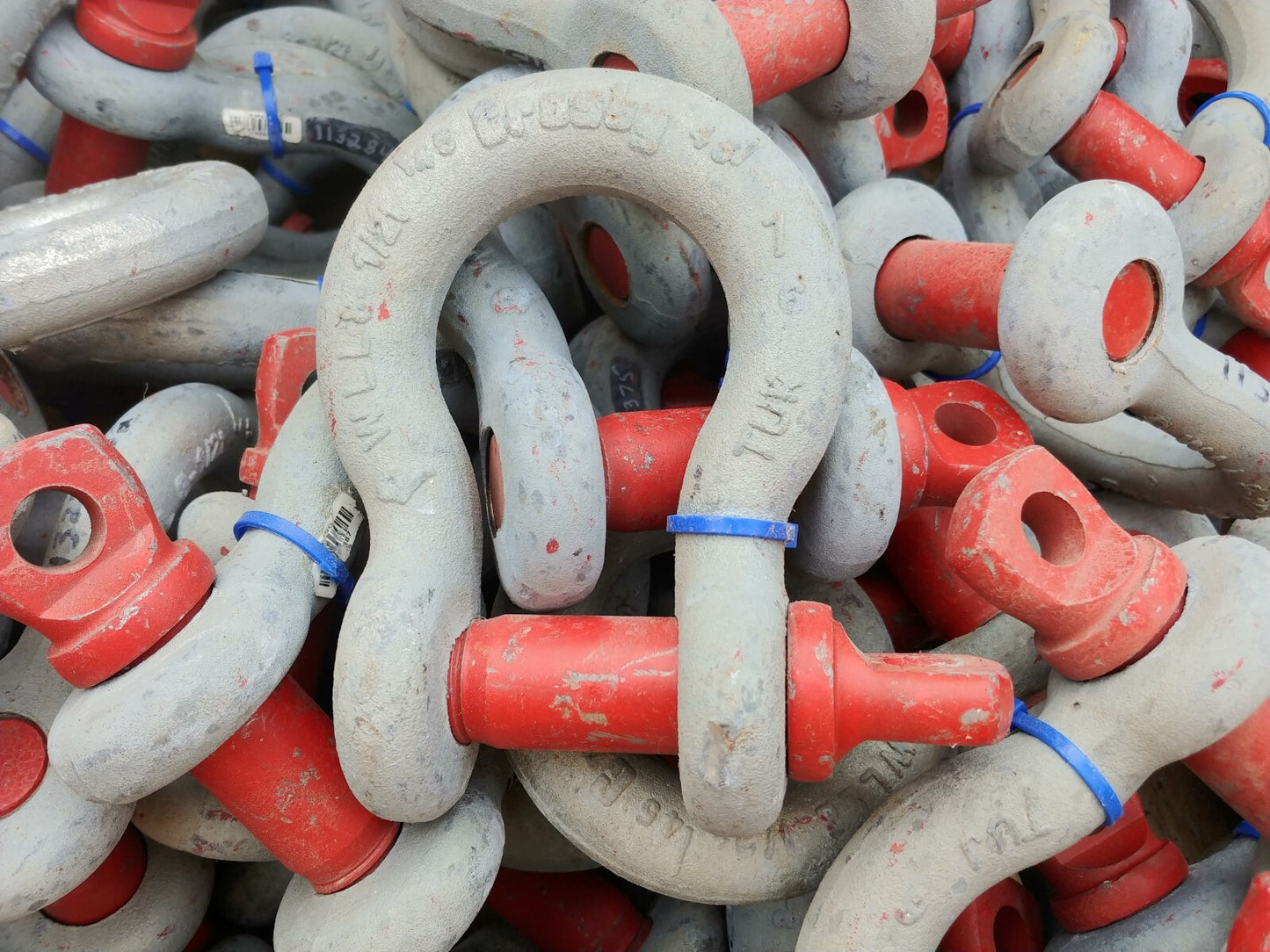 LOT OF 2 New Crosby USA 1" Screw Pin Anchor Shackles 8-1/2 Ton 1018534 G-209