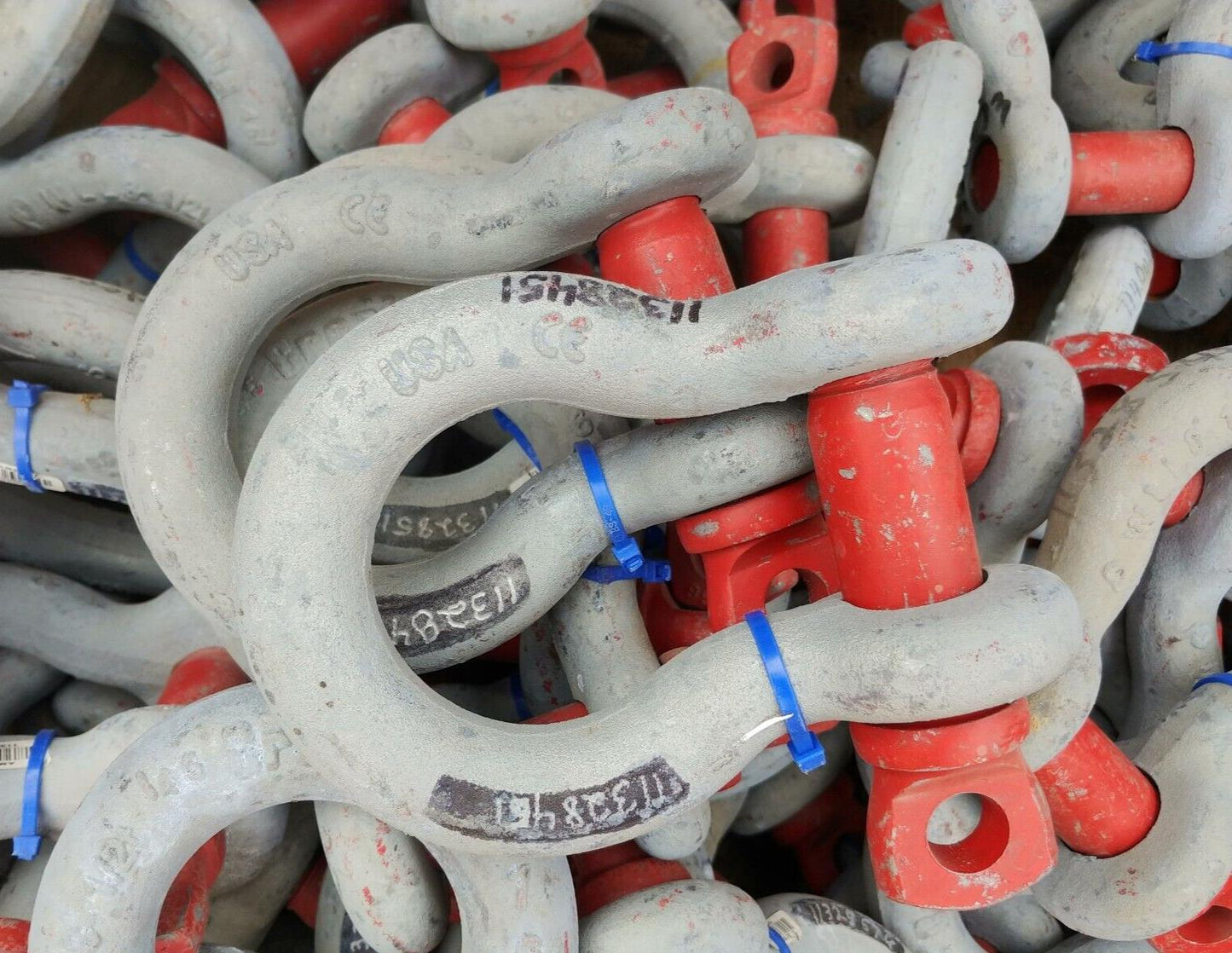 LOT OF 2 New Crosby USA 1" Screw Pin Anchor Shackles 8-1/2 Ton 1018534 G-209