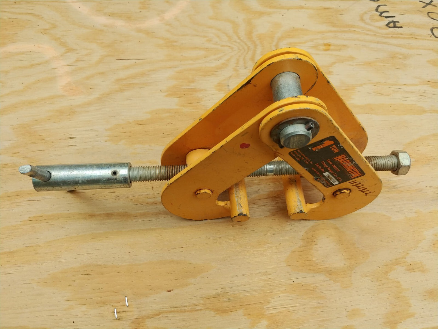 Harrington UBC010 Beam Clamp 1 ton Universal 3.0 in. to 7.5 in. Made in USA