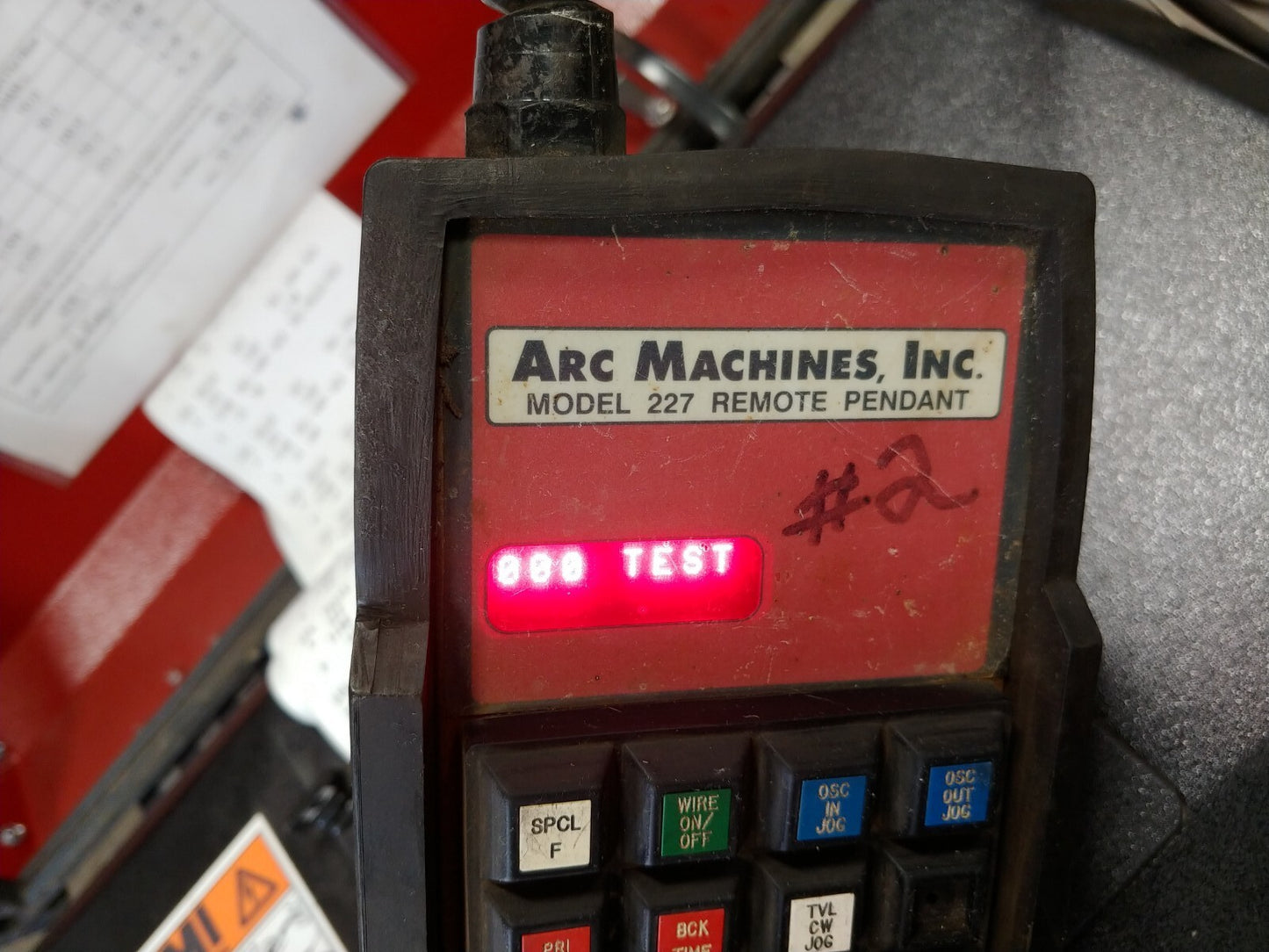 AMI Model M-227-RP Remote Pendant Weld Control Arc Machines w/ 50' Cable Tested