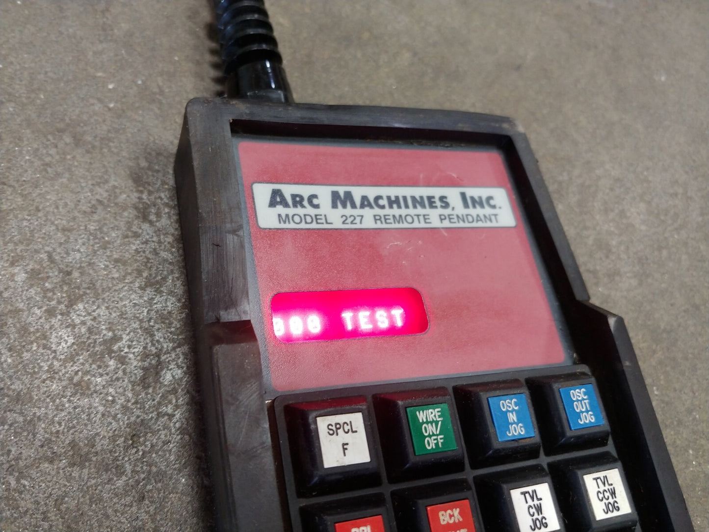 AMI Model M-227-RP Remote Pendant Weld Control Arc Machines w/ 22' Cable Tested