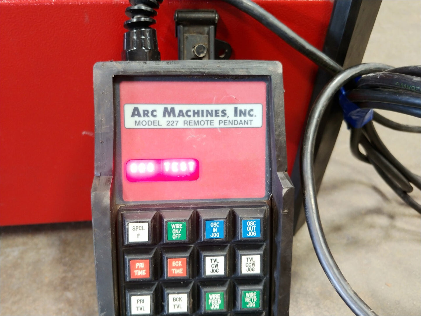 AMI Model M-227-RP Remote Pendant Weld Control Arc Machines w/ 22' Cable Tested