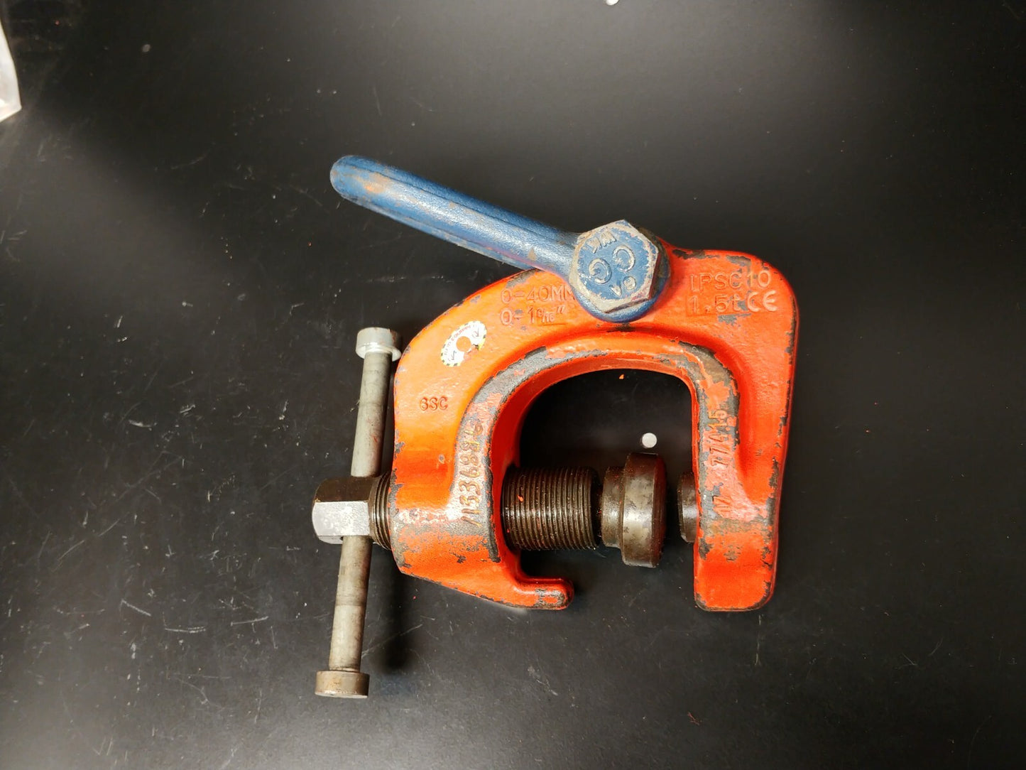 Crosby IPSC10 1-1/2 ton Screw Clamp 0 to 1-9/16 in. Capacity 2703857 IP Holland