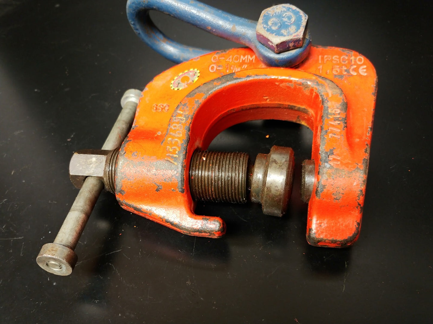 Crosby IPSC10 1-1/2 ton Screw Clamp 0 to 1-9/16 in. Capacity 2703857 IP Holland
