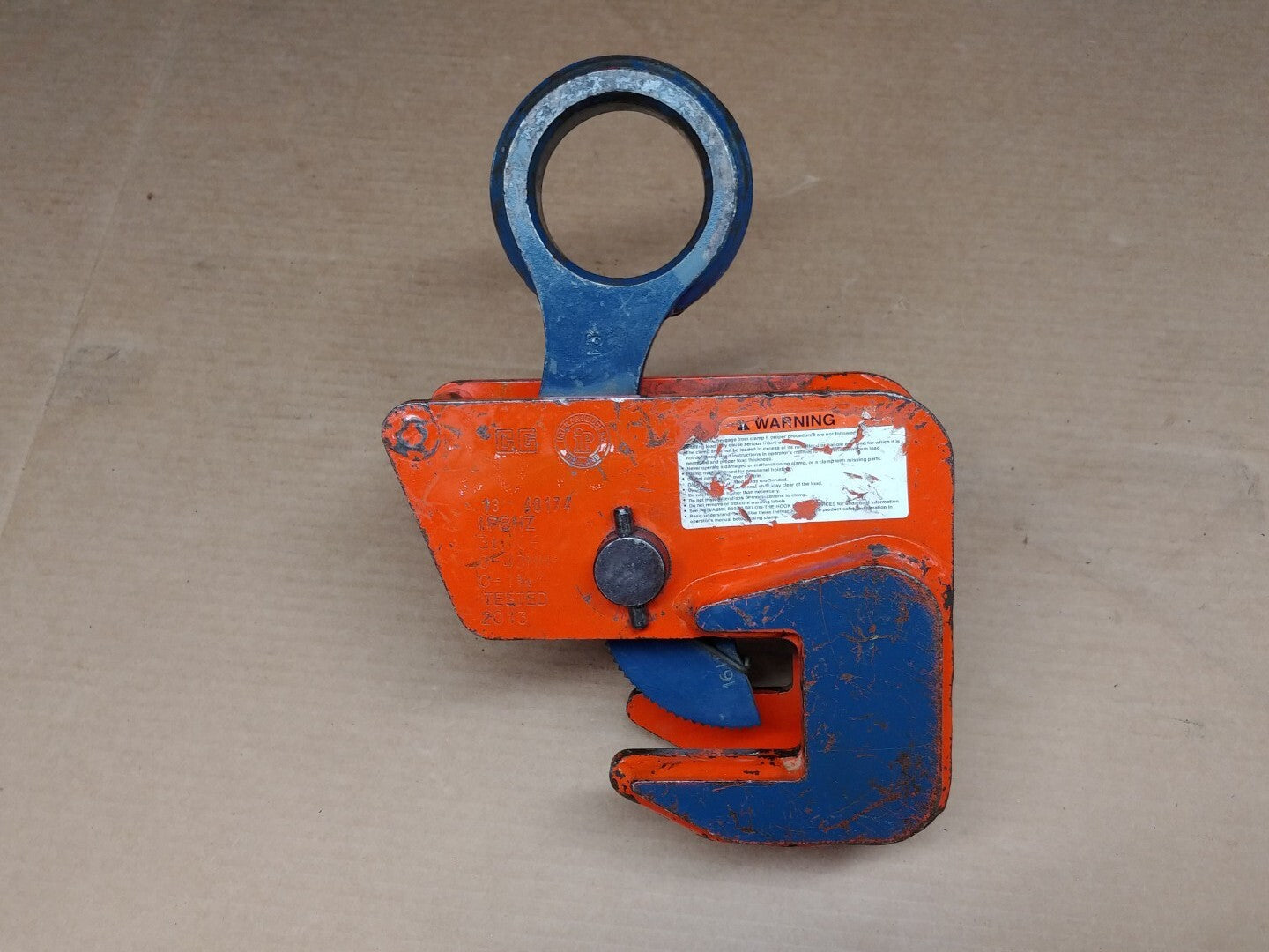 Crosby IPBHZ 3 Ton Beam Lifting Clamp 0" - 1-9/16" Capacity 2705463