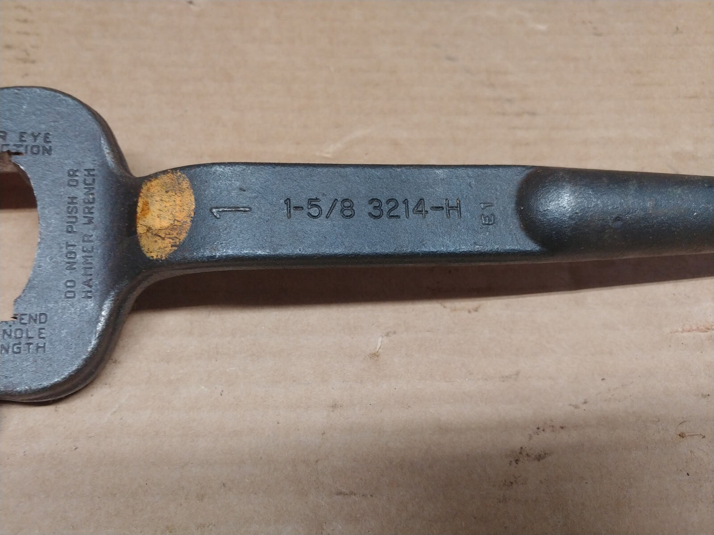 Klein Spud Wrench 3214-H Customt Cut to 1.84" Opening Ironworker Made in USA