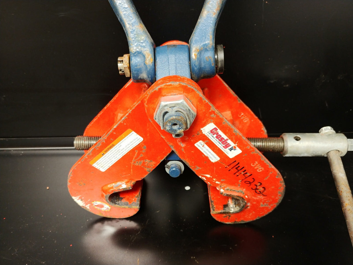 Crosby IPTKUD 3 Ton Beam Lifting Clamp 3" - 7.5" Capacity 2709993