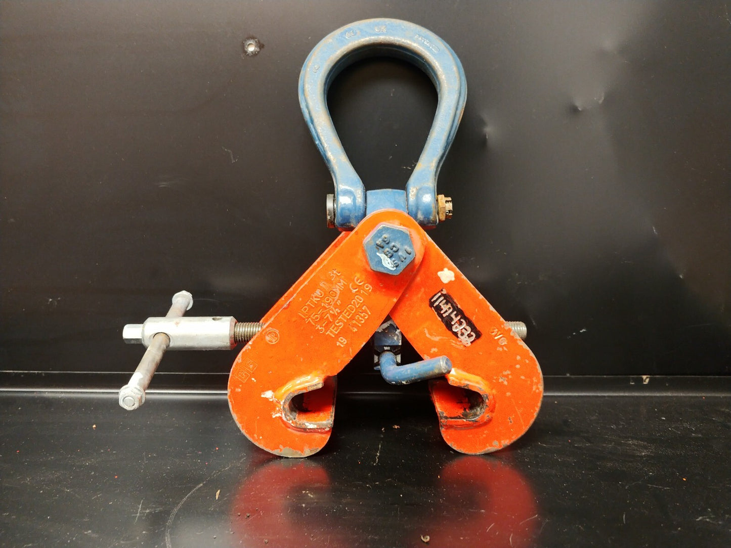 Crosby IPTKUD 3 Ton Beam Lifting Clamp 3" - 7.5" Capacity 2709993