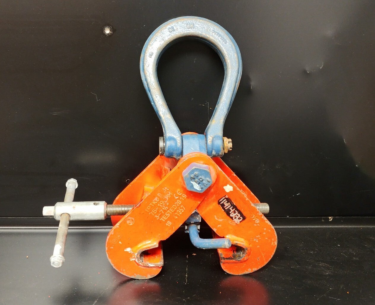 Crosby IPTKUD 3 Ton Beam Lifting Clamp 3" - 7.5" Capacity 2709993