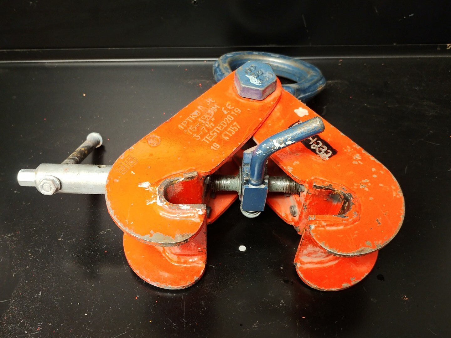 Crosby IPTKUD 3 Ton Beam Lifting Clamp 3" - 7.5" Capacity 2709993