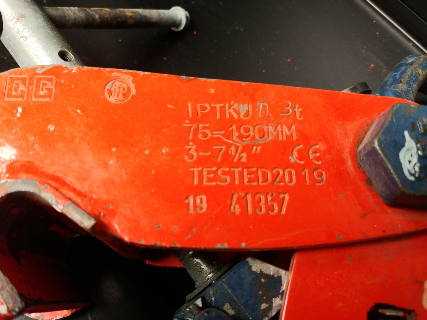Crosby IPTKUD 3 Ton Beam Lifting Clamp 3" - 7.5" Capacity 2709993