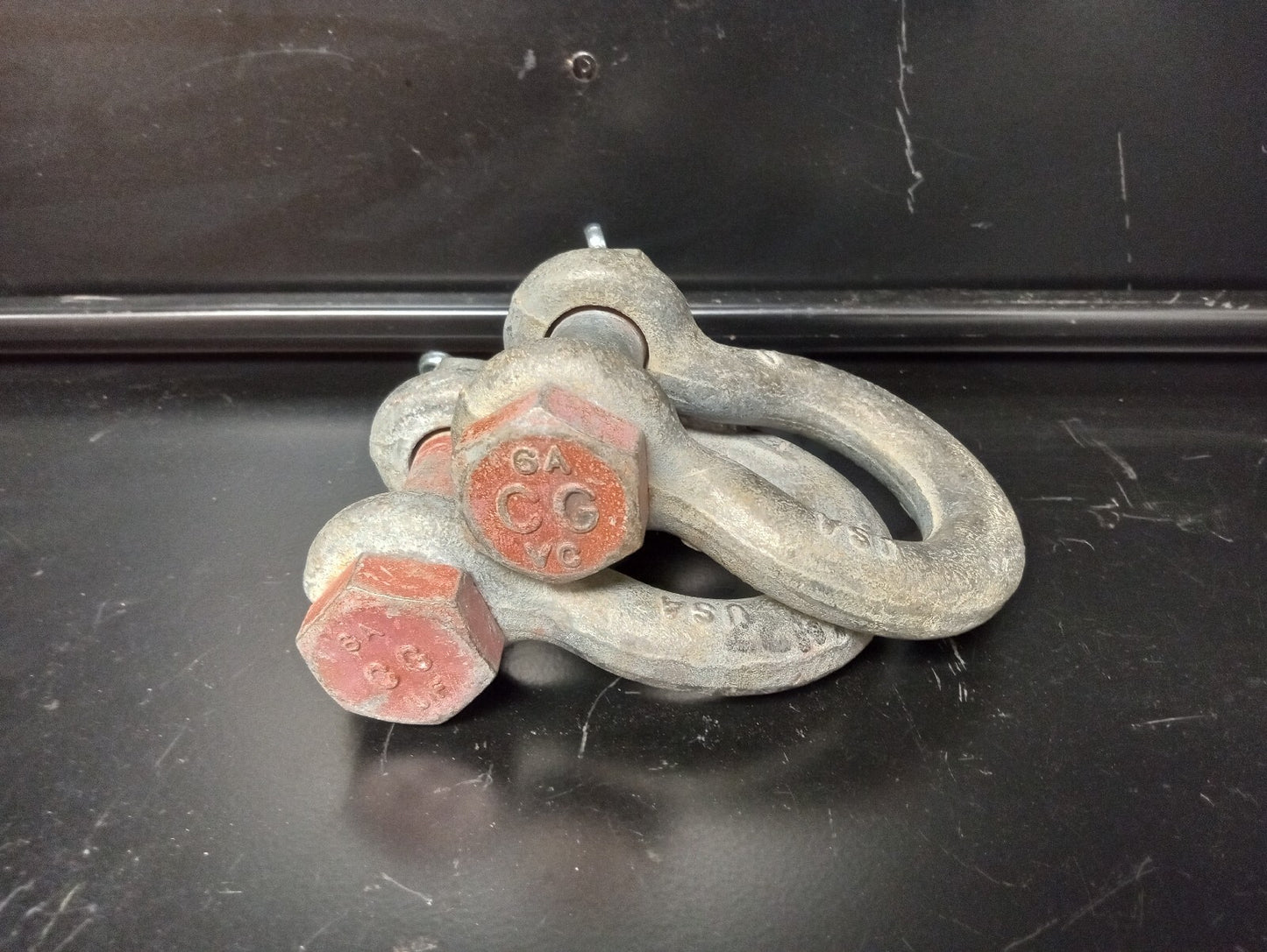 LOT OF 2 EA. Crosby 5/8 Bolt Type Anchor Shackles 3-1/4 ton G-2130 USA 1019490
