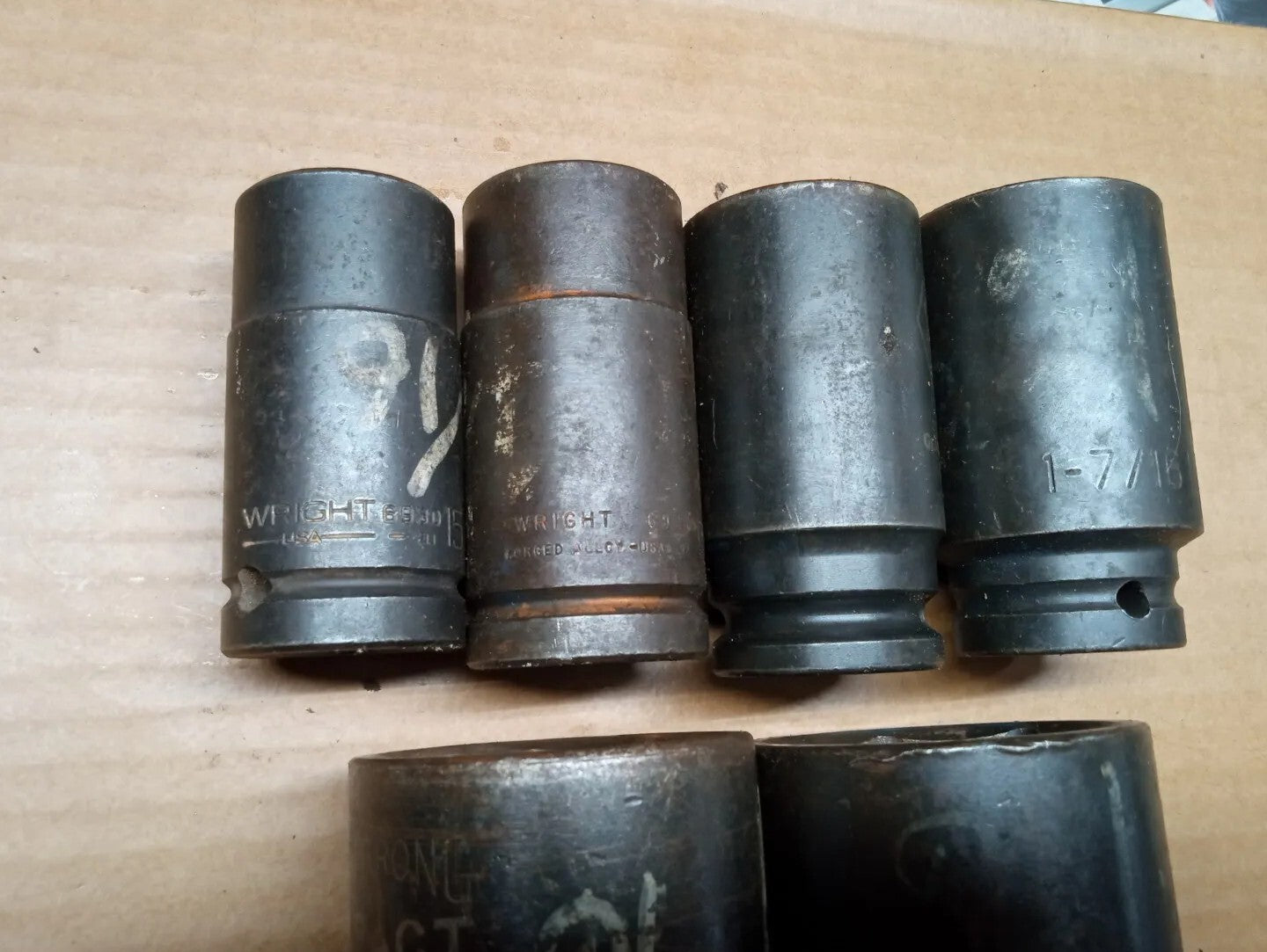 Armstrong, Wright, GW 3/4 Drive Deep Impact Socket Set of 6 pcs 15/16 To 1-15/16