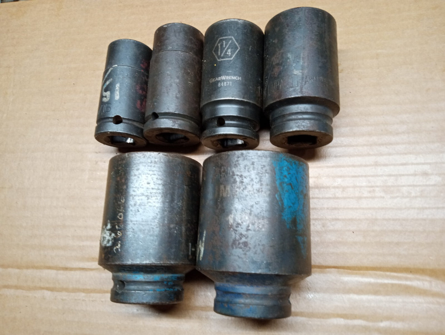 Armstrong, Wright, GW 3/4 Drive Deep Impact Socket Set of 6 pcs 15/16 To 1-15/16