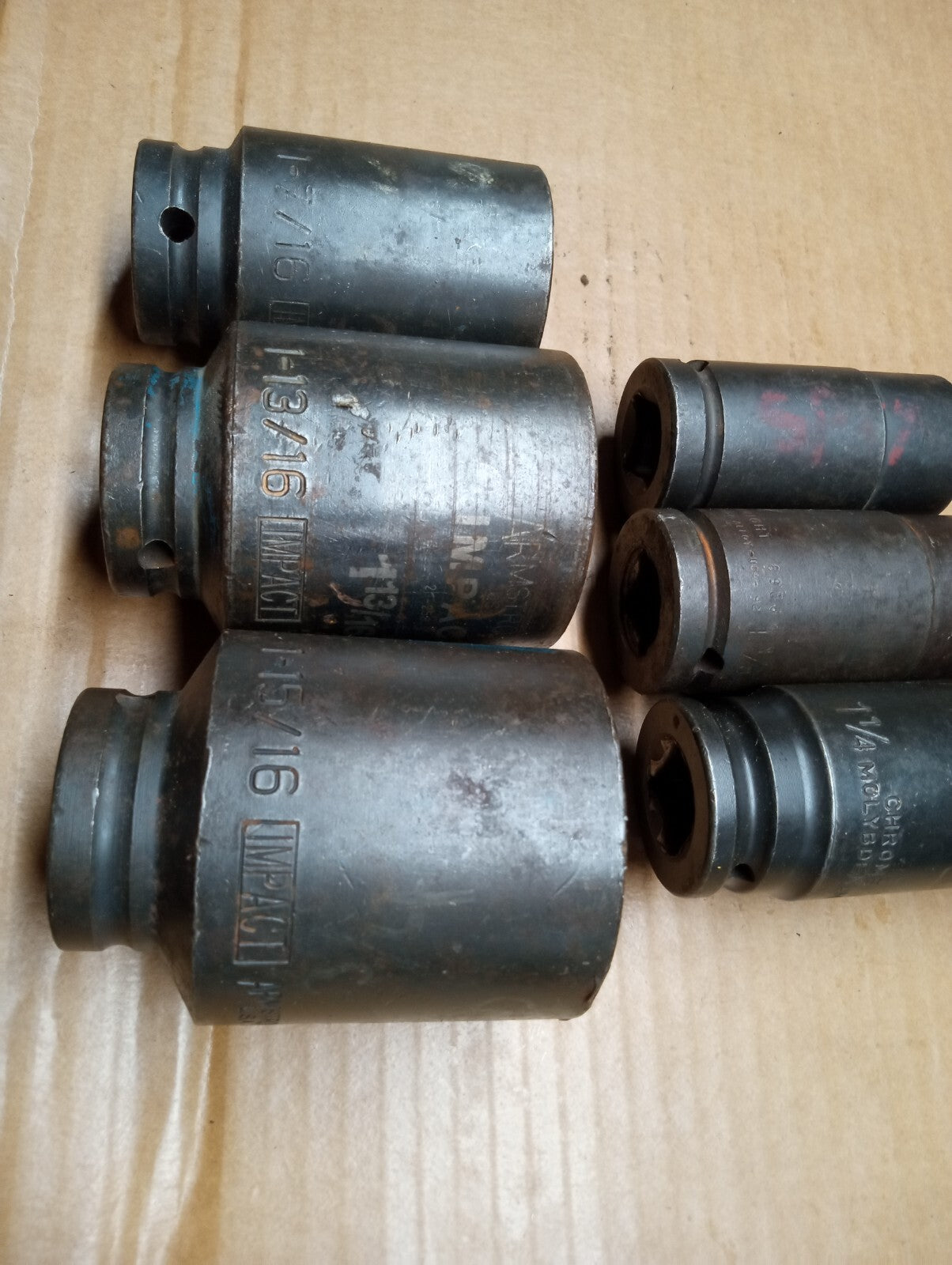 Armstrong, Wright, GW 3/4 Drive Deep Impact Socket Set of 6 pcs 15/16 To 1-15/16