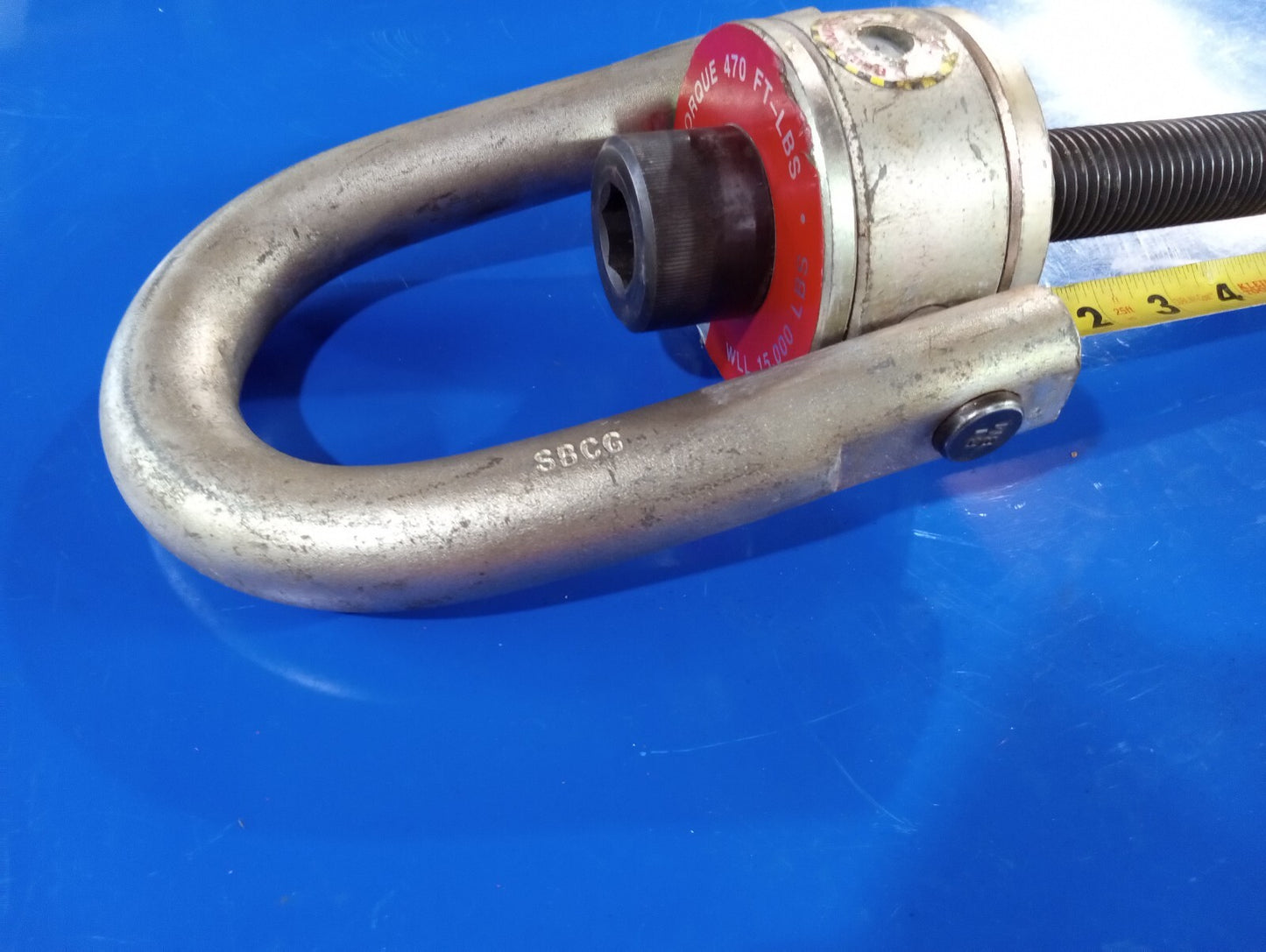 Crosby HR-125 Swivel Hoist Ring WLL 15,000 LB, 1-1/4 - 7 X 9.25", 7" Pro. W Nut