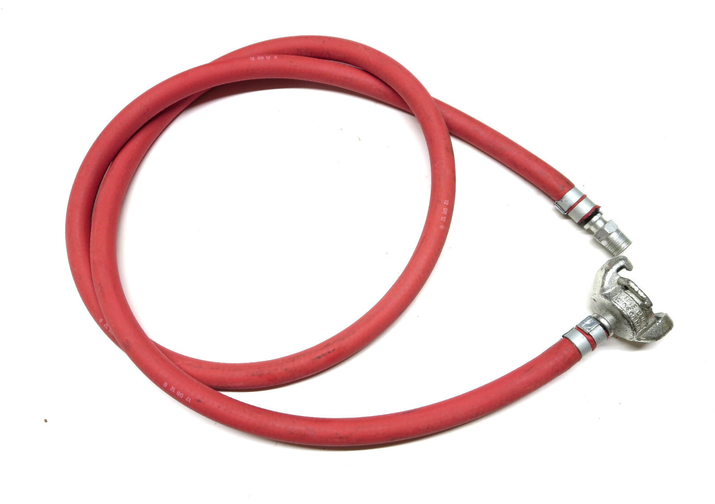 Goodyear 3/8 in x 6 ft Rubber Air Hose Whip 300 PSI Twistlock / M Fittings USA