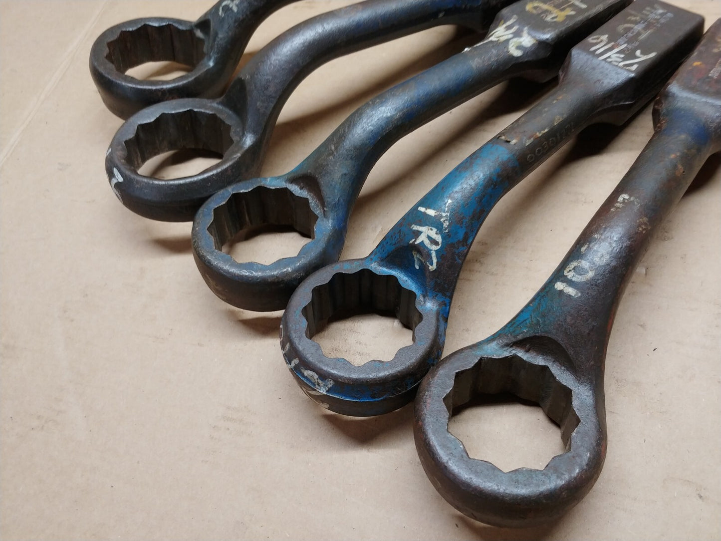 Set Of 5 Pcs. Armstrong Striking Wrenches 2-1/8 to 2-9/16 Made in USA