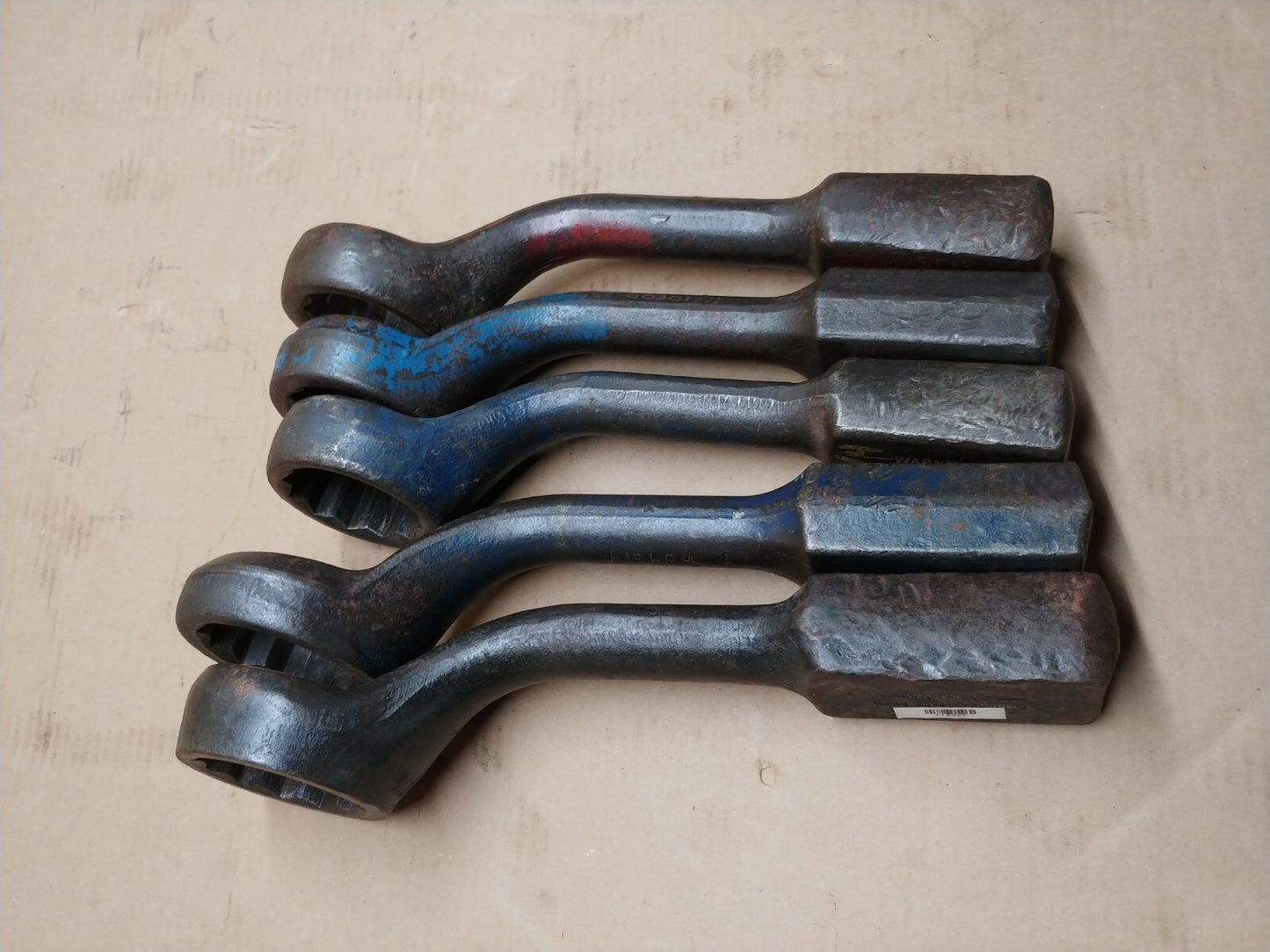 Set Of 5 Pcs. Armstrong Striking Wrenches 2-1/8 to 2-9/16 Made in USA