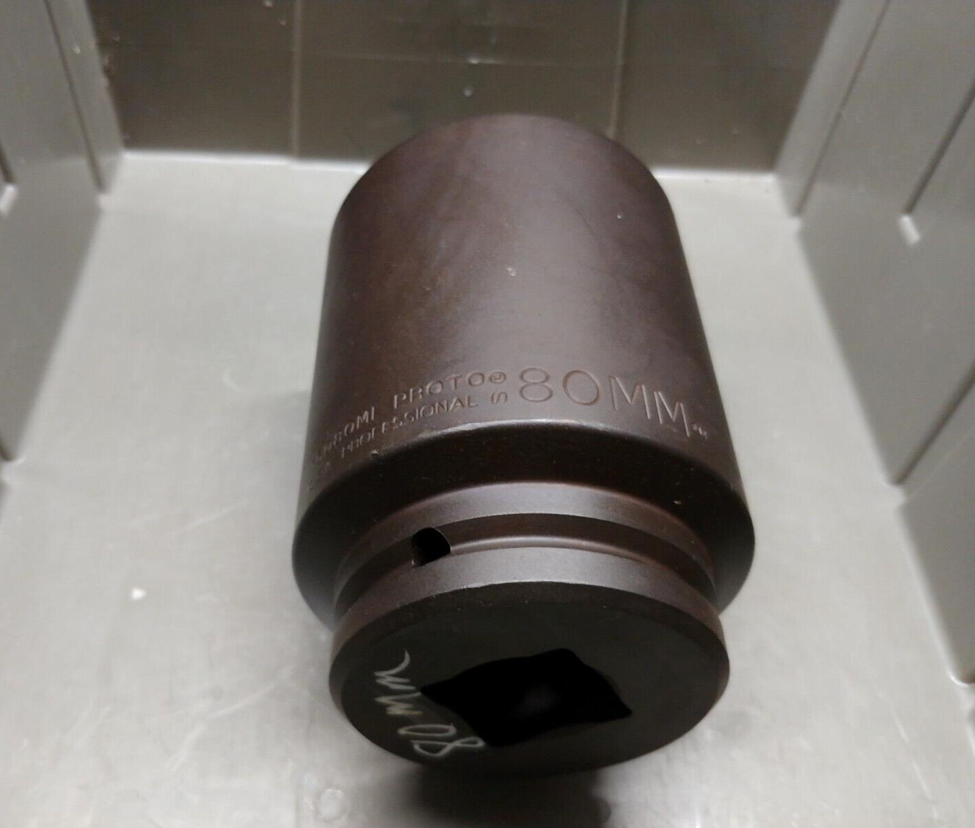 PROTO 80mm Deep Impact Socket 1-1/2 in. Drive 15080ML New TorquePlus™ USA