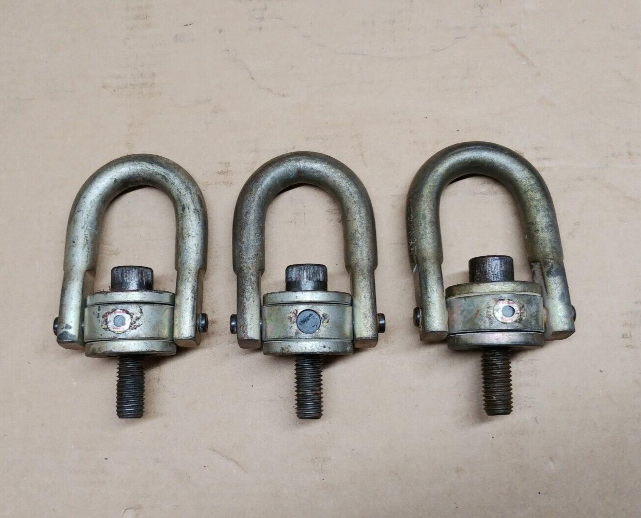 LOT OF 3 Crosby USA 1016924 HR-125 Hoist Rings WLL 4,000 LB, 5/8-10 X 2.75 in.
