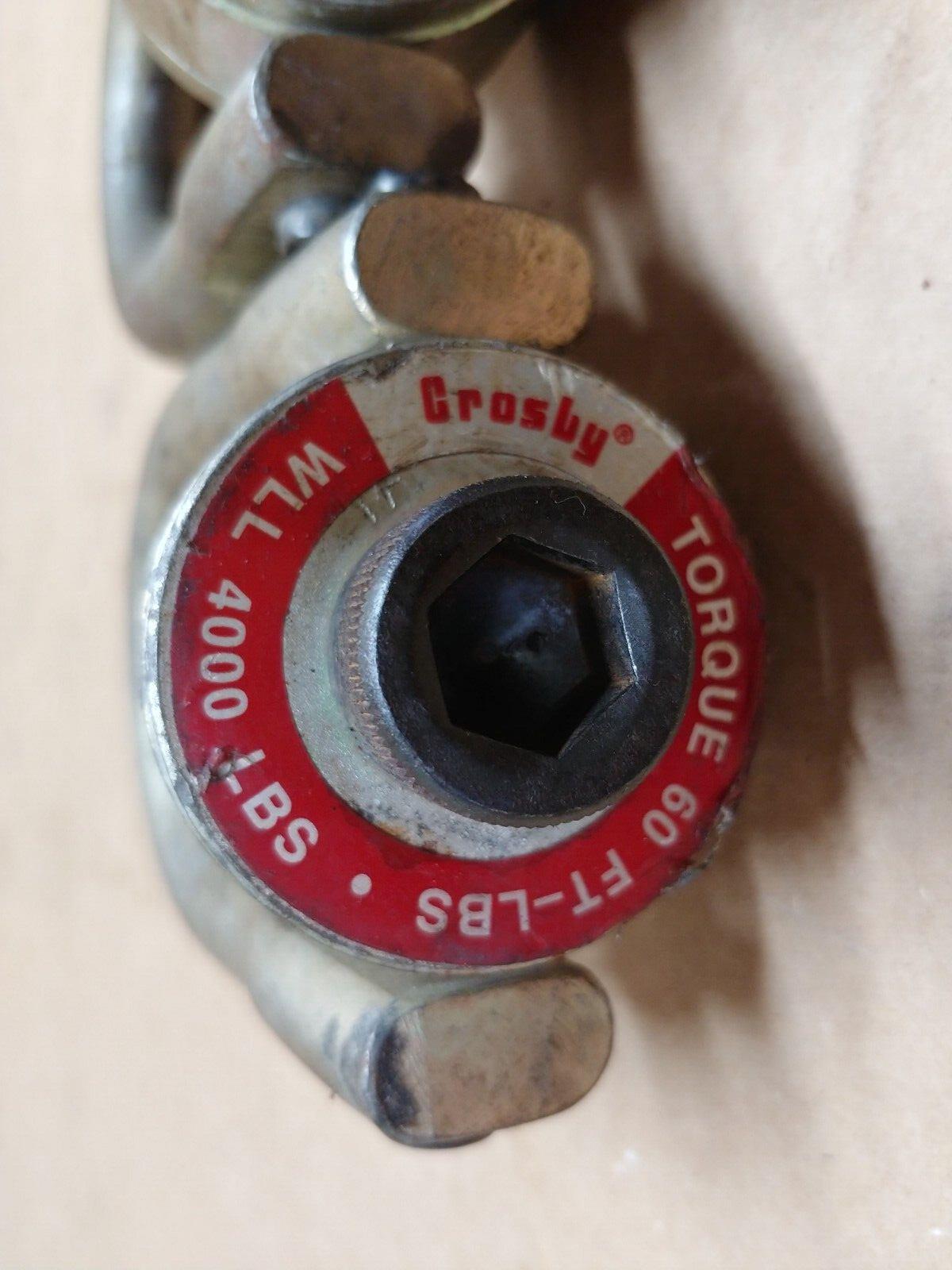 LOT OF 3 Crosby USA 1016924 HR-125 Hoist Rings WLL 4,000 LB, 5/8-10 X 2.75 in.